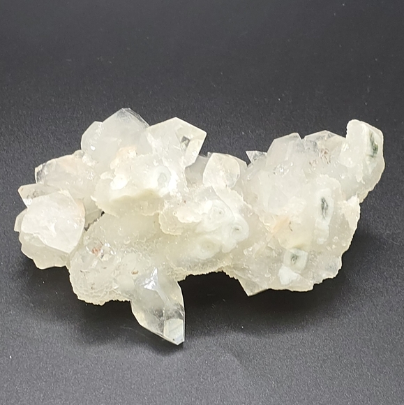 Apophyllite w/ Clear Quartz & Green Calcite - Picture 4 of 6